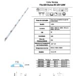 FITA DE LED 4,8W/MT 6000K 12V IP65 DUCTUS65