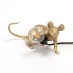 Seletti RATO abaixado dourado