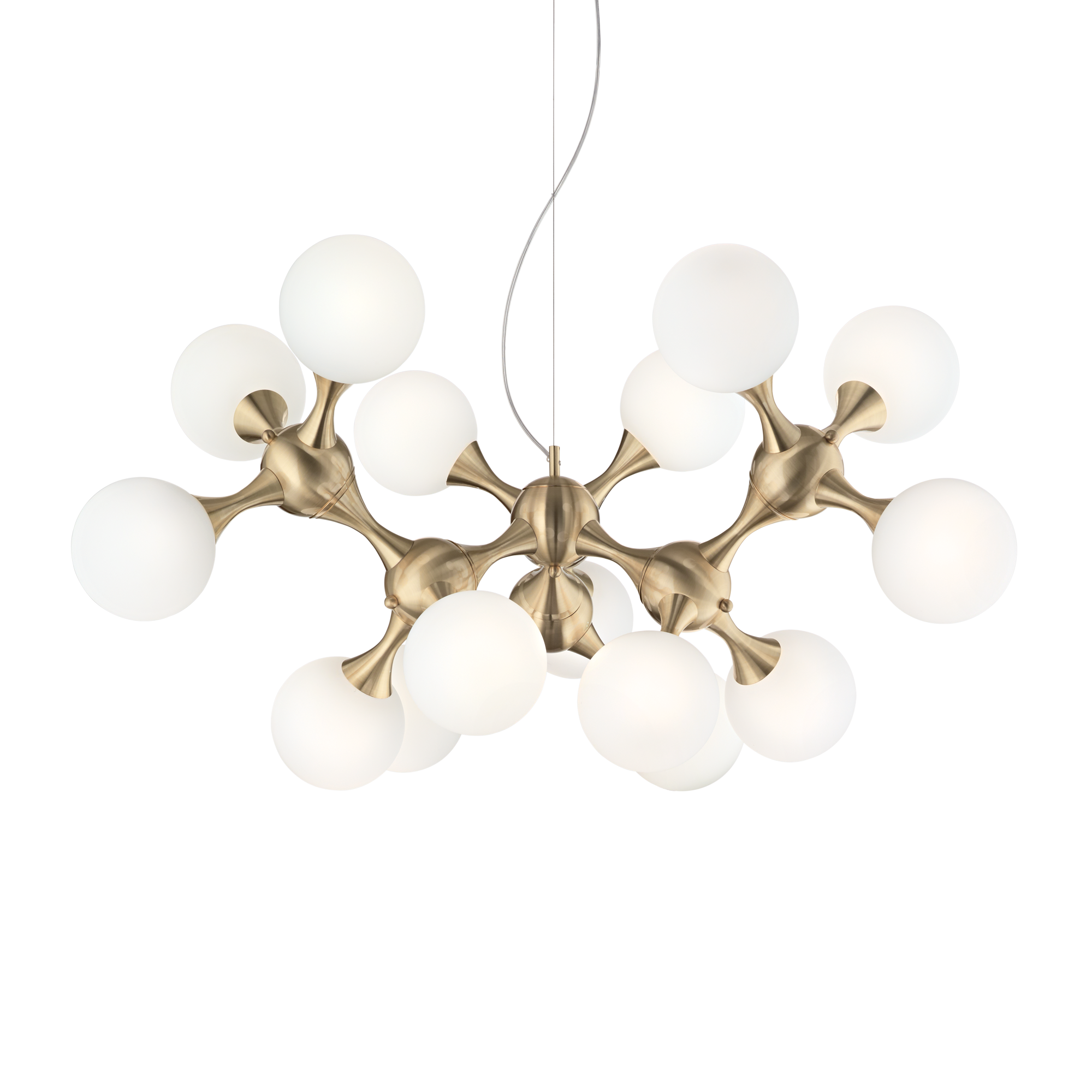 Suspensão NODI SP15 dourado escovado