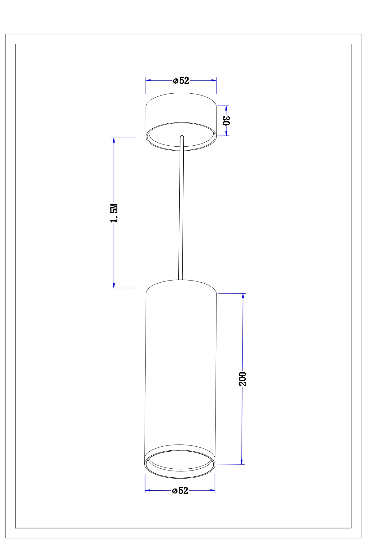 Suspensão SLIM ELEGANT branca - Image 5