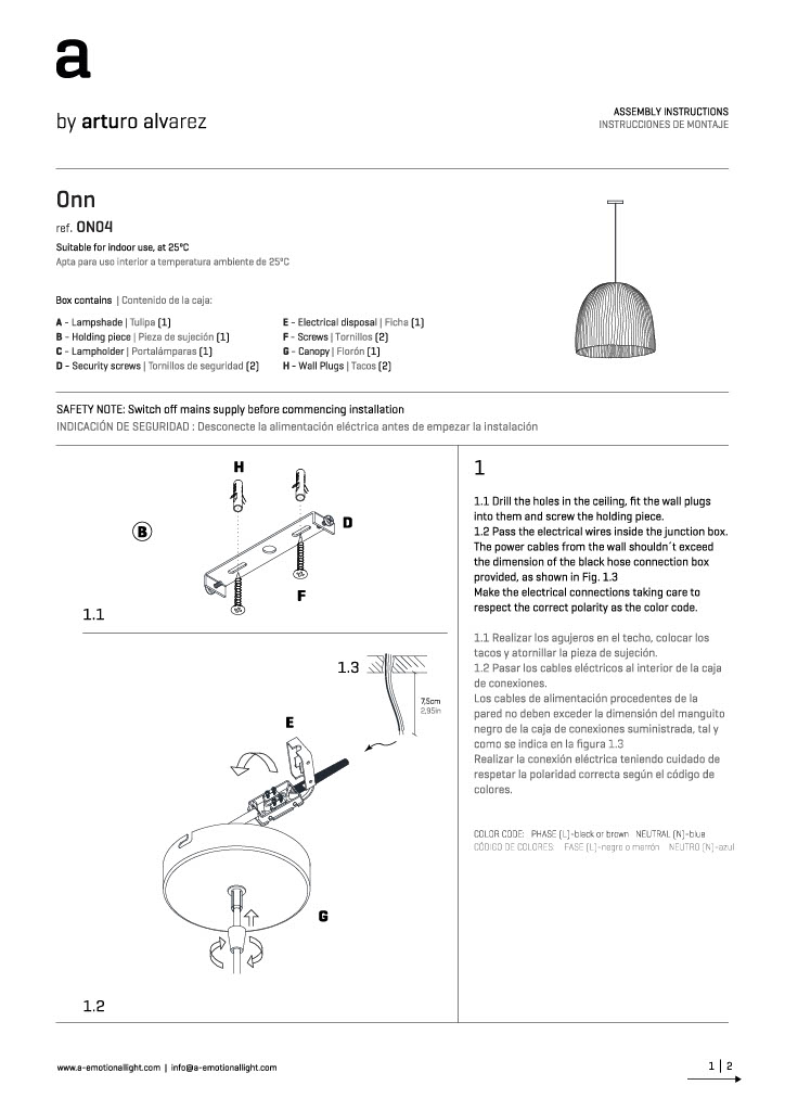 Suspensão ON04 prata médio - Image 6