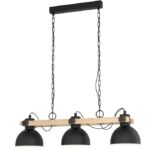 Suspensão LUBENHAM preta 3xE27