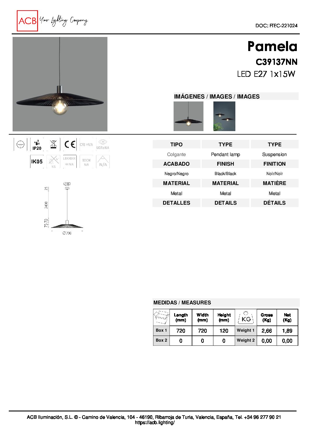 Acb PAMELA D70 suspensão - Image 10