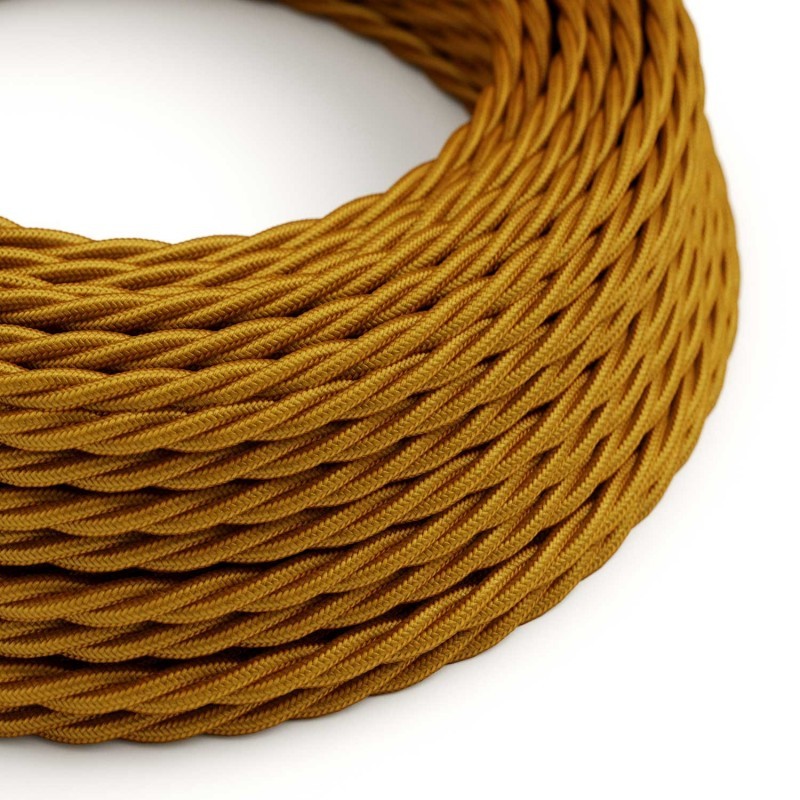 Fio Textil Trançado 2x0,75mm Dourado - Image 2