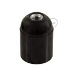Suporte Liso E-27 preto