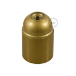 Suporte Liso E-27 dourado